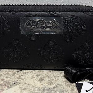 Ed Hardy Black Women's Wallet New